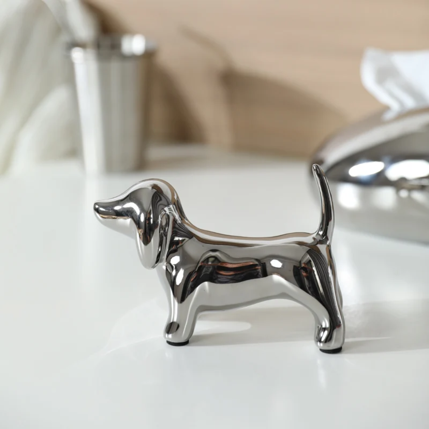 CERAMIC  DOG FIGURE 14*9.5 cm