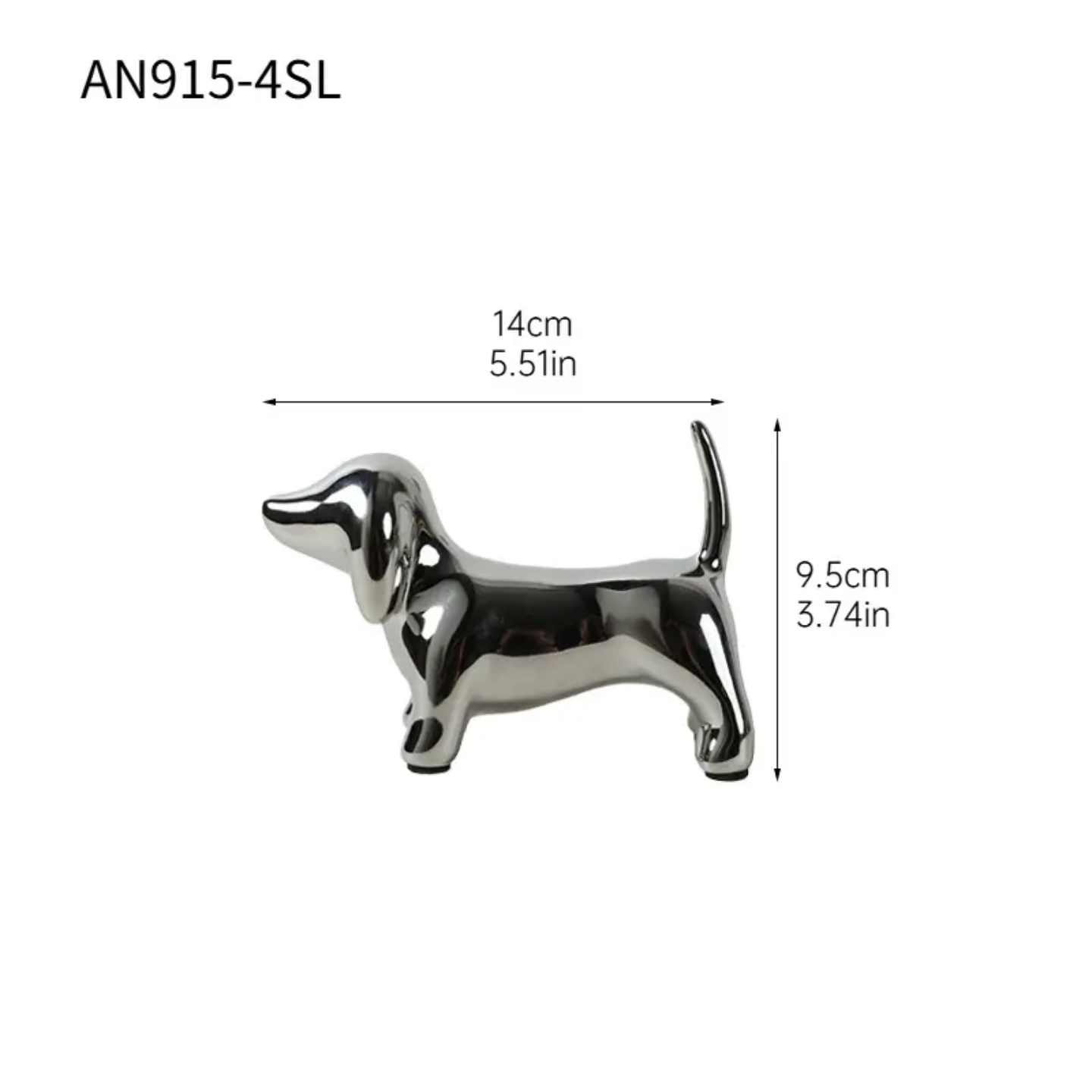 CERAMIC  DOG FIGURE 14*9.5 cm