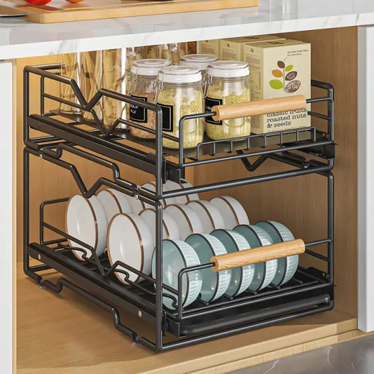 DISH RACK WITH TWO LAYERS