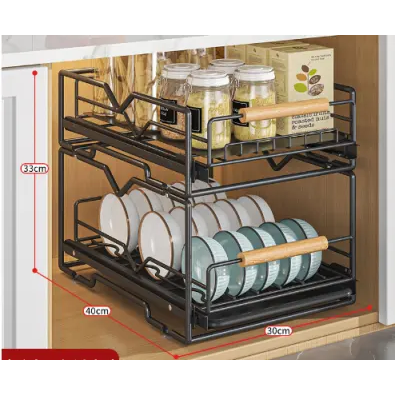 DISH RACK WITH TWO LAYERS