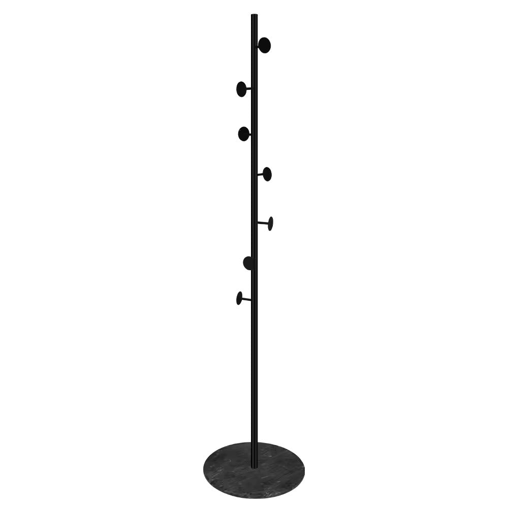 Black Metal Coat rack with marble base