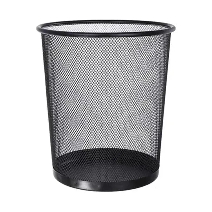 Iron Metal Mesh Trash Can