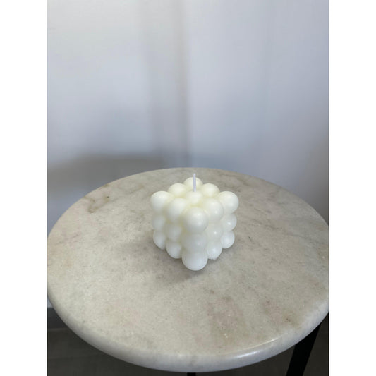 Decorative scented cube candle