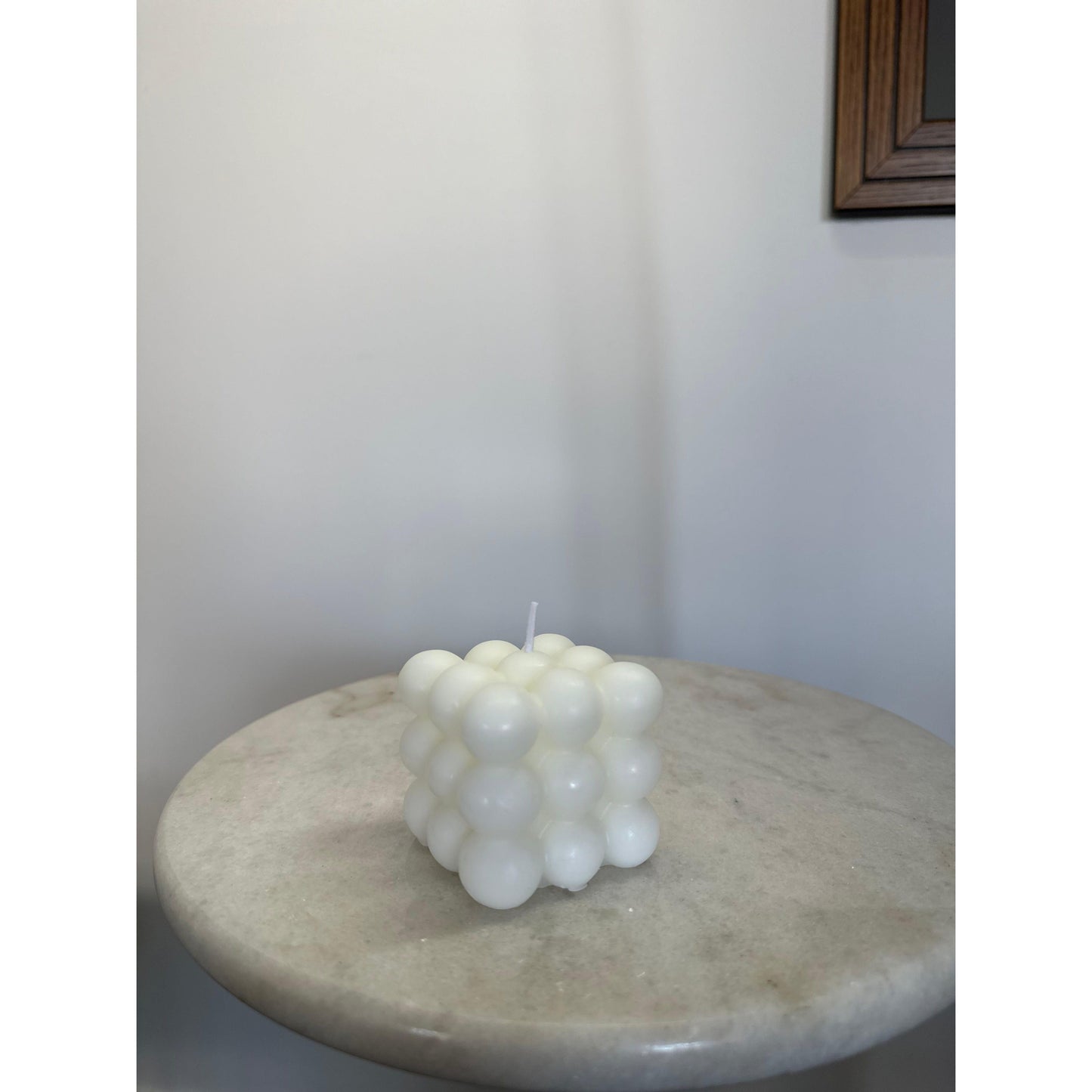 Decorative scented cube candle