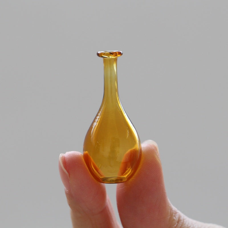 SET OF 18 MINI GLASS DECOR JARS ( WITHOUT PLATE)