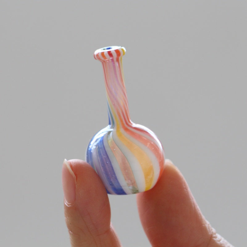 SET OF 18 MINI GLASS DECOR JARS ( WITHOUT PLATE)