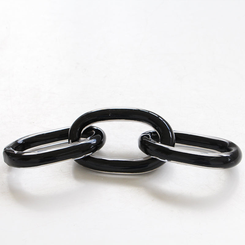 BLACK GLASS CHAIN