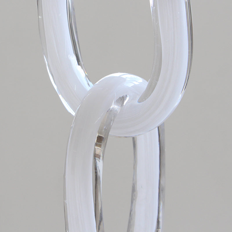 WHITE GLASS CHAIN