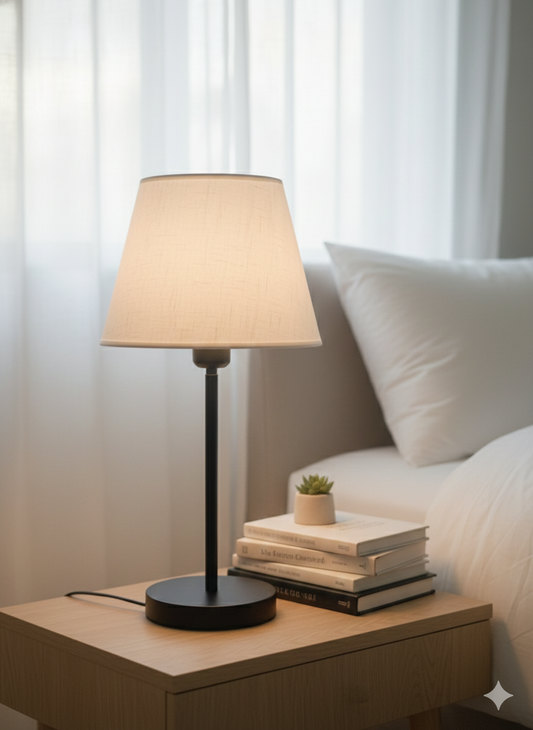Linen Bedside lamp