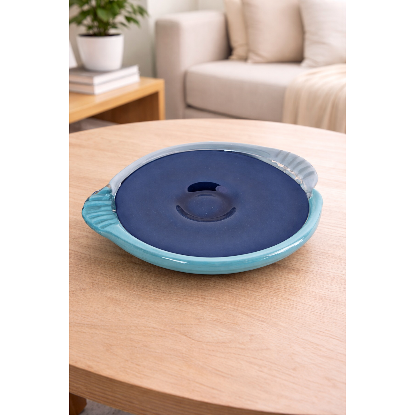 MODERN GLASS SERVING TRAY