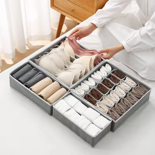 CLOTHES DRAWER ORGANIZER SET OF 4 PCS
