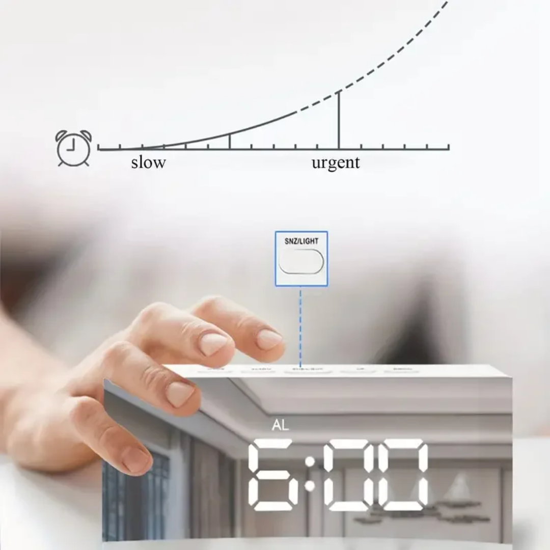 DESKTOP LED CLOCK AND ALARM