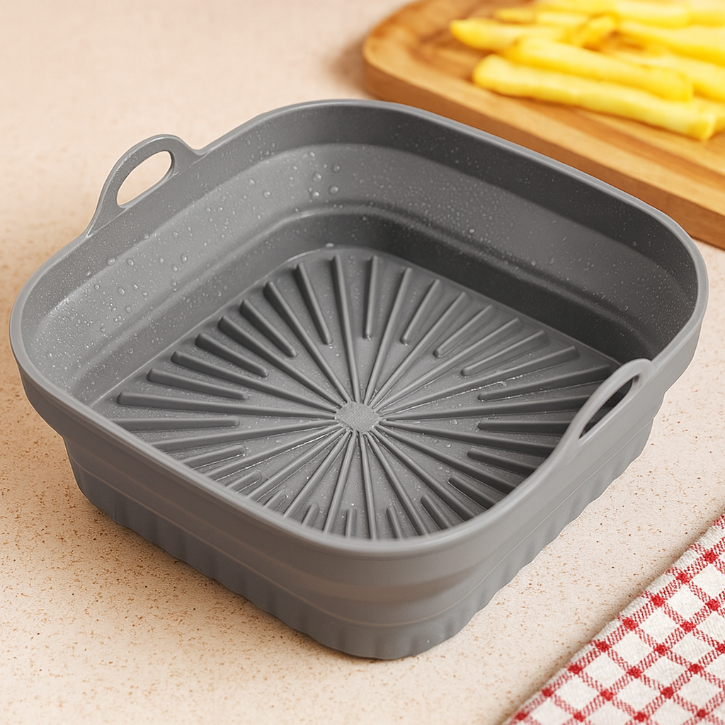 FOLDABLE SQUARE SILICONE AIRFRYER LINER