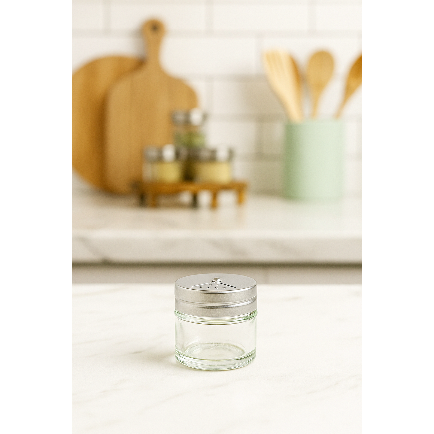 DANNY HOME 80 ML GLASS SPICE JAR WITH STAINLESS LID