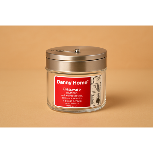DANNY HOME 80 ML GLASS SPICE JAR WITH STAINLESS LID