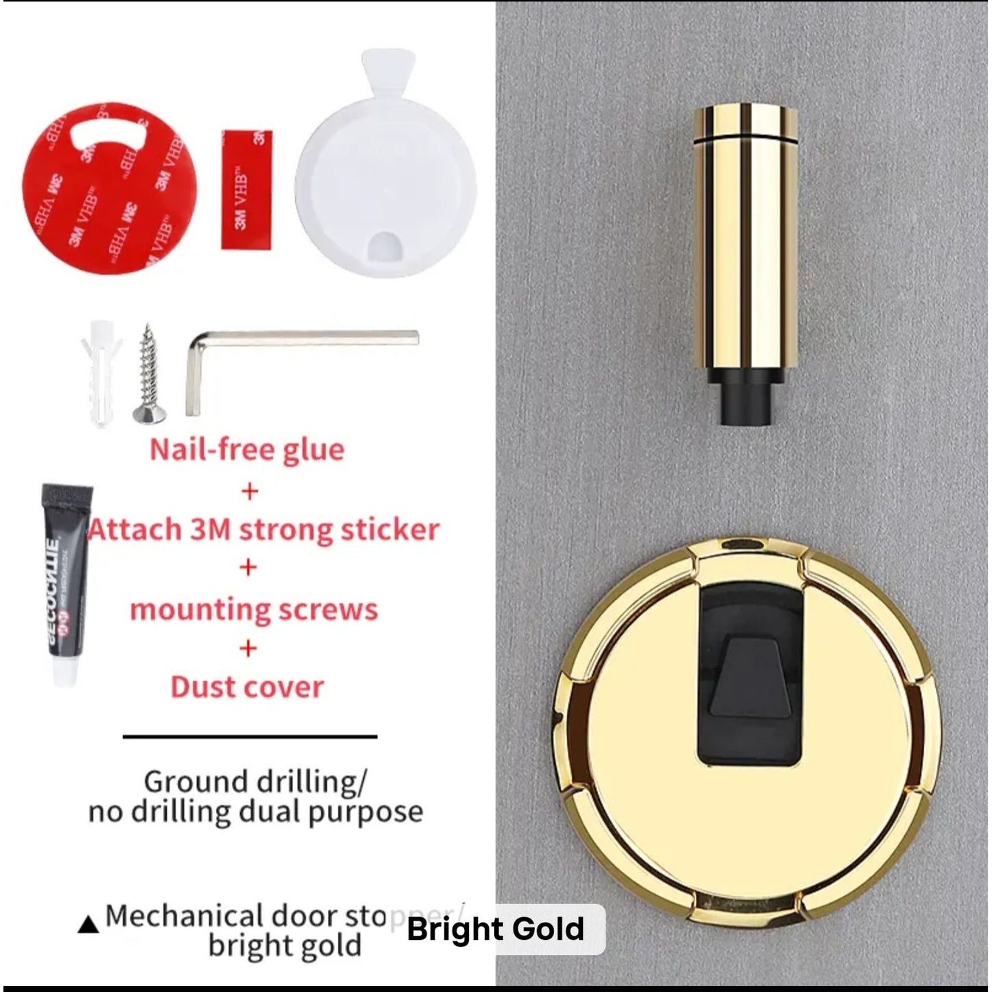 ADHESIVE DOOR STOPPER
