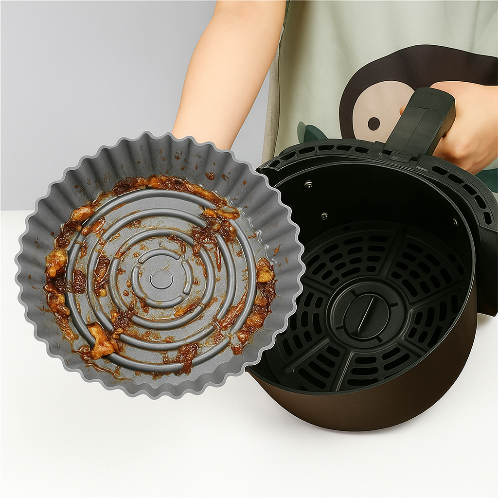 ROUND SILICONE AIRFRYER LINER