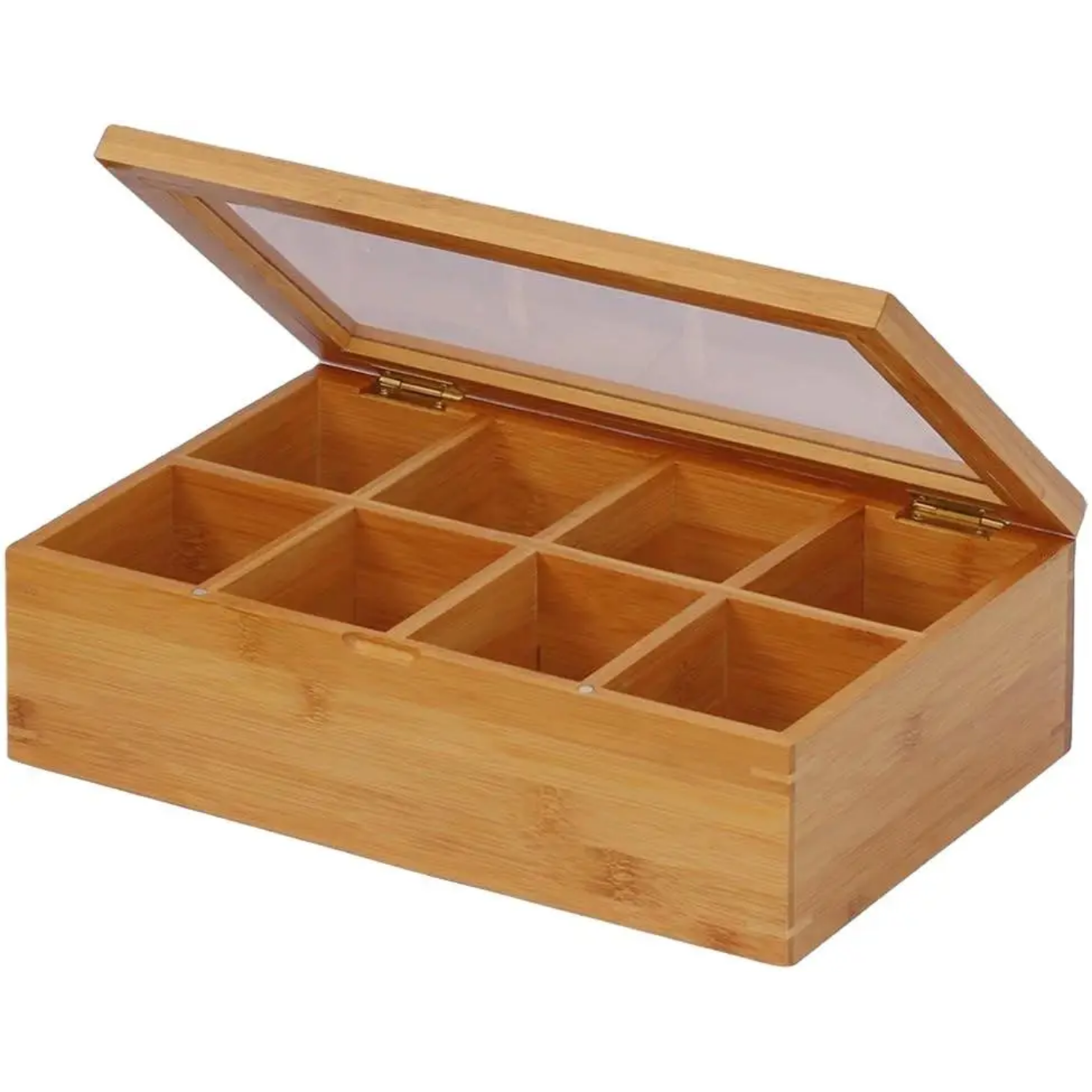 BAMBOO TEA BOX WITH 8 SECTIONS