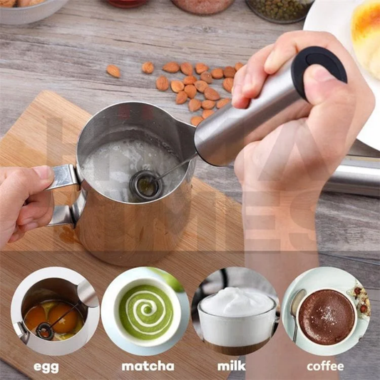 STAINLESS STEEL RECHARGEABLE  FROTHER