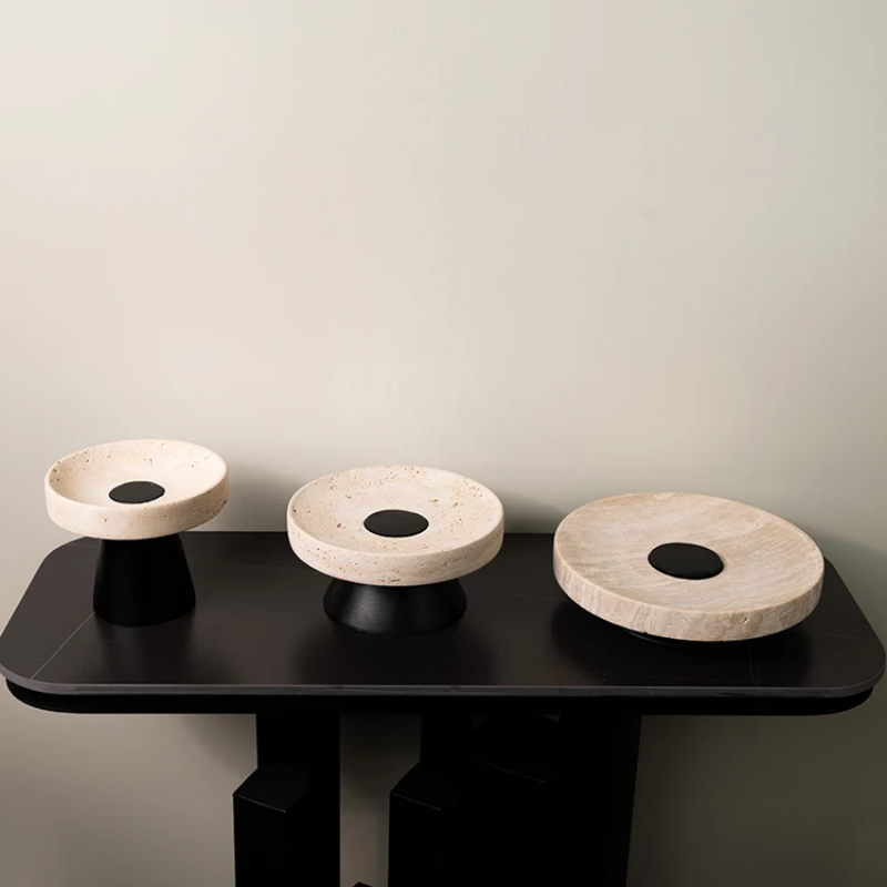 TRAVERTINE FRUIT PLATE