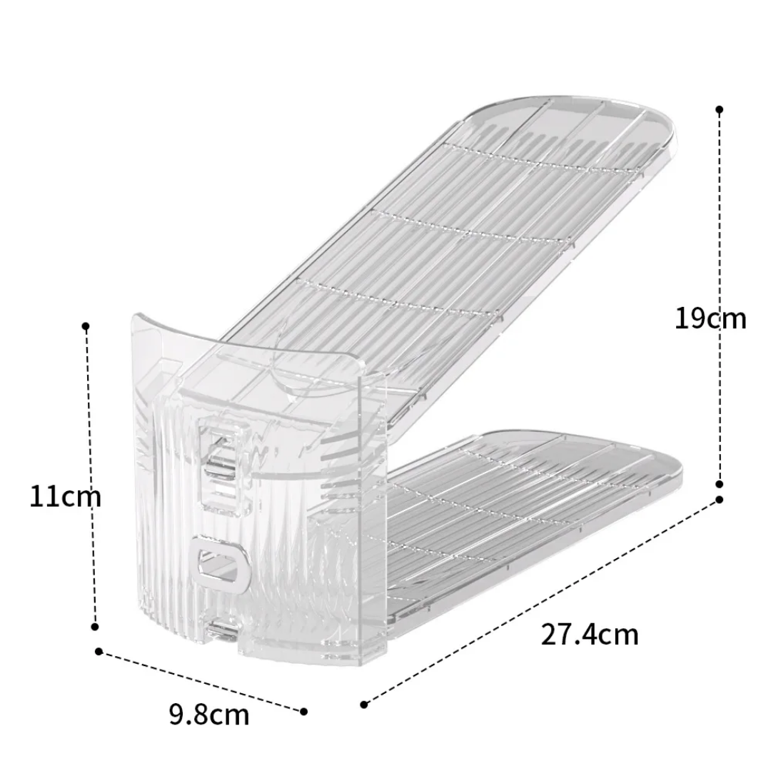 TRANSPARENT SHOE RACK ORGANIZER