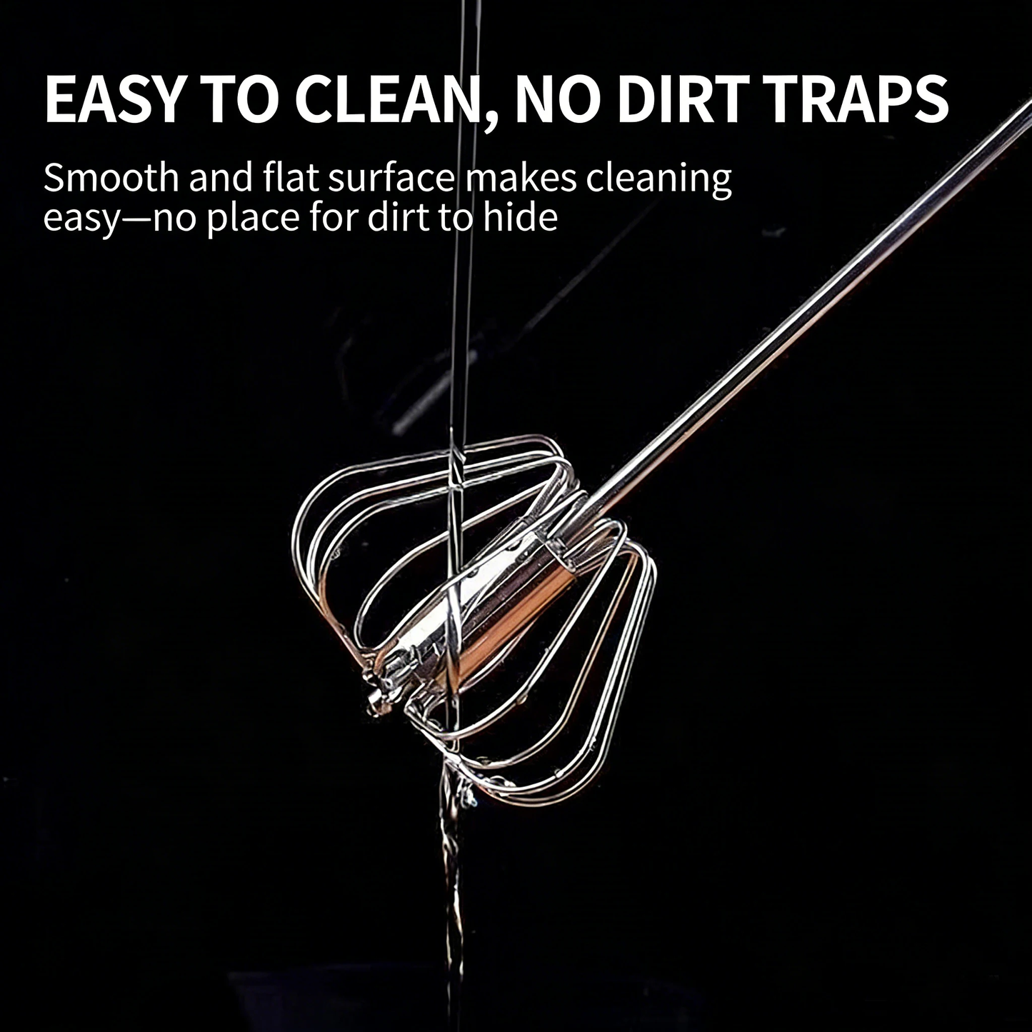 MANUAL STAINLESS STEEL PUSH DOWN WHISKER