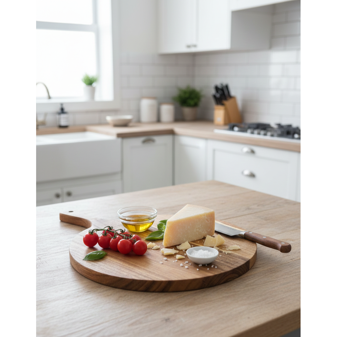 ACACIA WOOD CUTTING BOARD 42*30.5* 1.5 cm