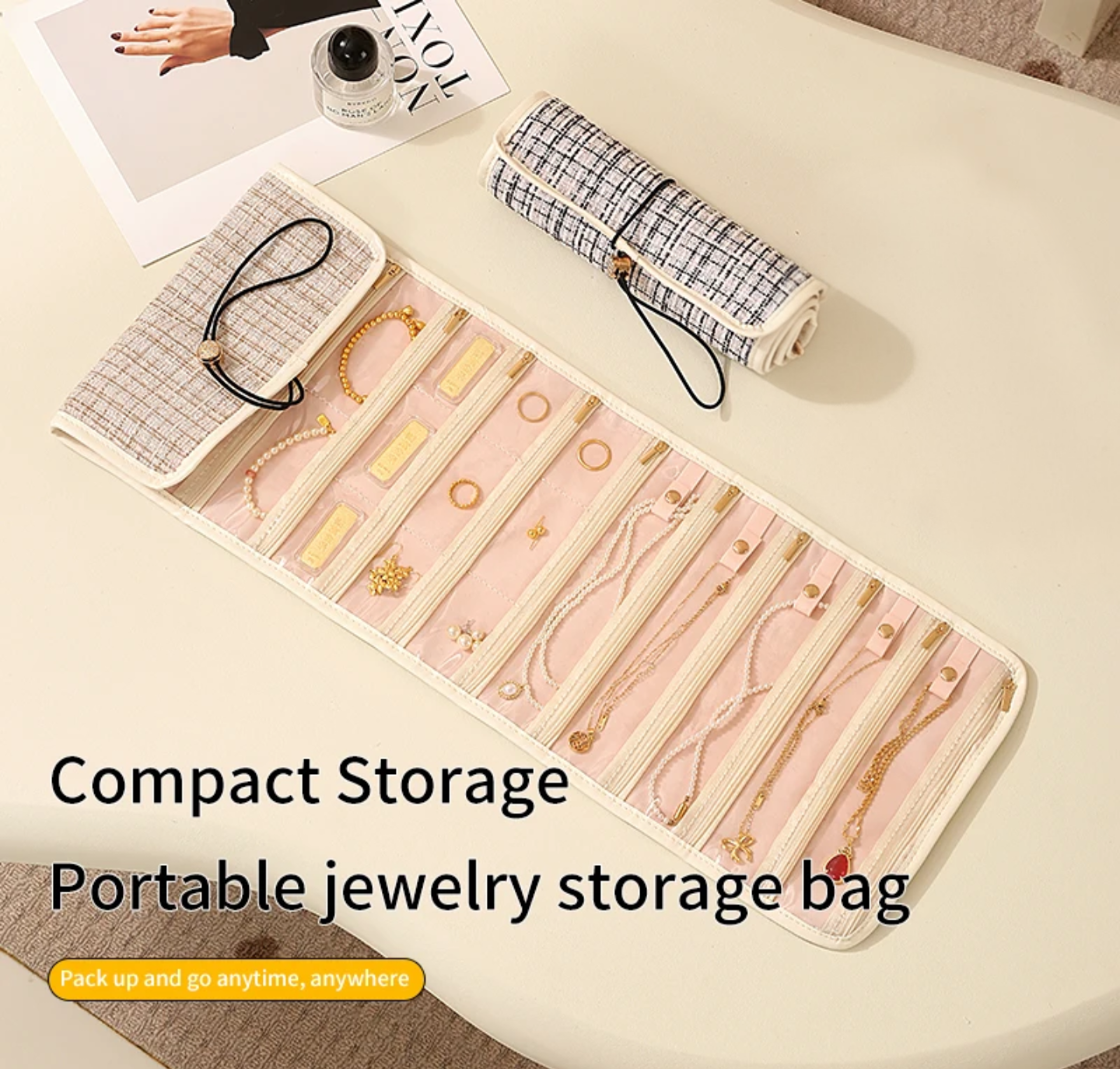 FOLDABLE JEWELRY ORGANIZER BAG