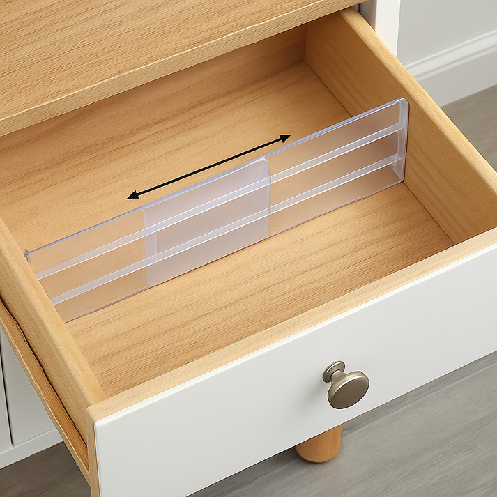 Transparent Plastic Drawer Divider – Chloe's Touch