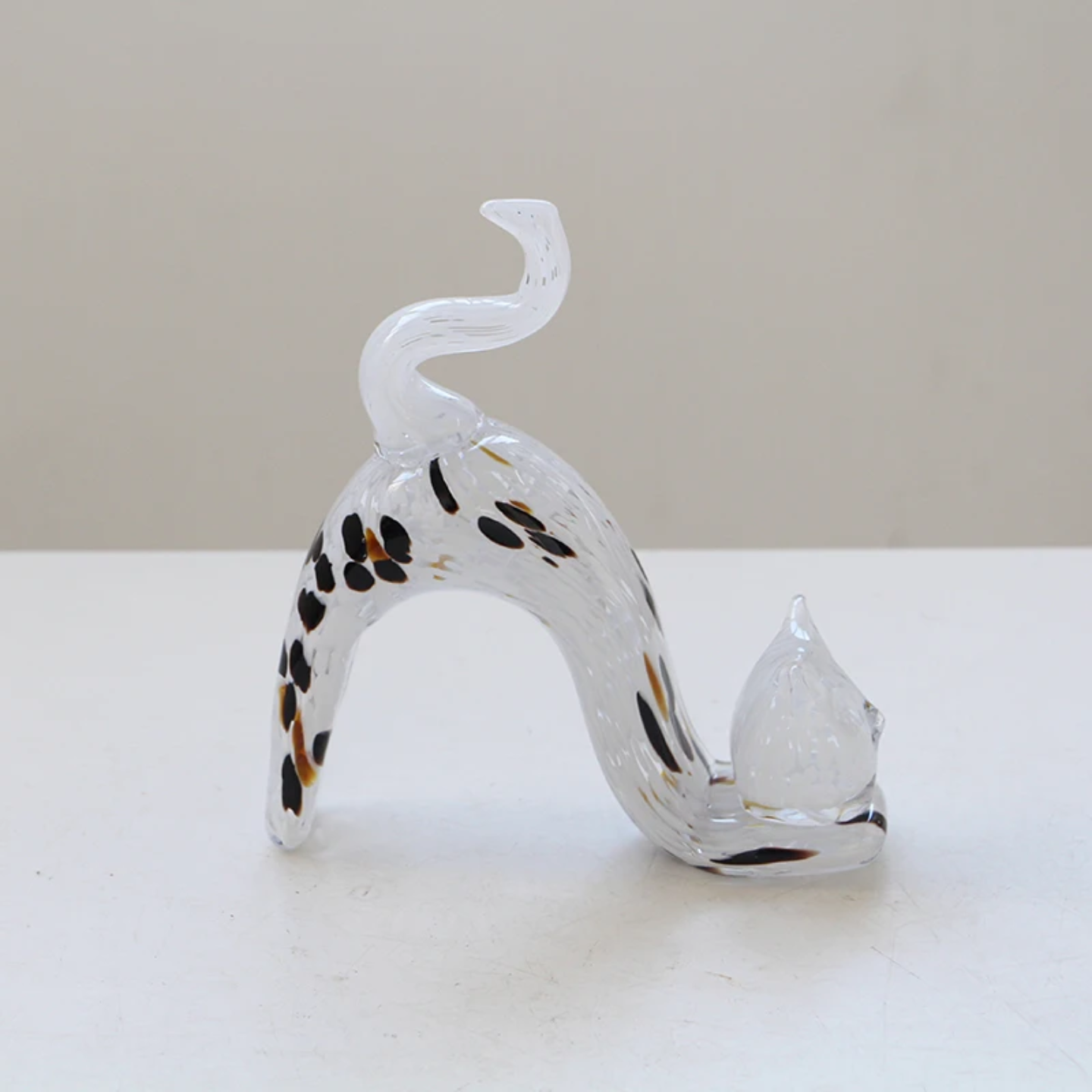 GLASS CHEETAH FIGURE