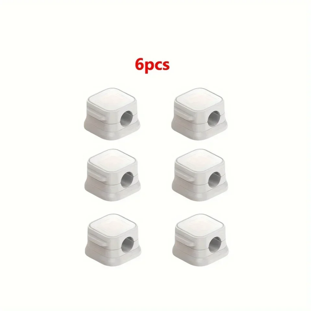 SET OF 6 PCS ADHESIVE CABLE ORGANIZER
