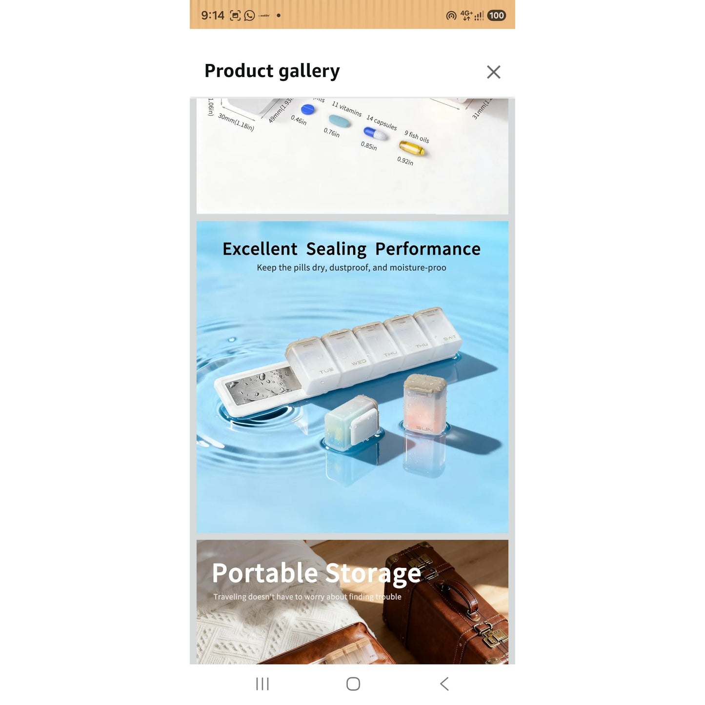 WEEKLY MAGNETIC FRIDGE PILLS ORGANIZER