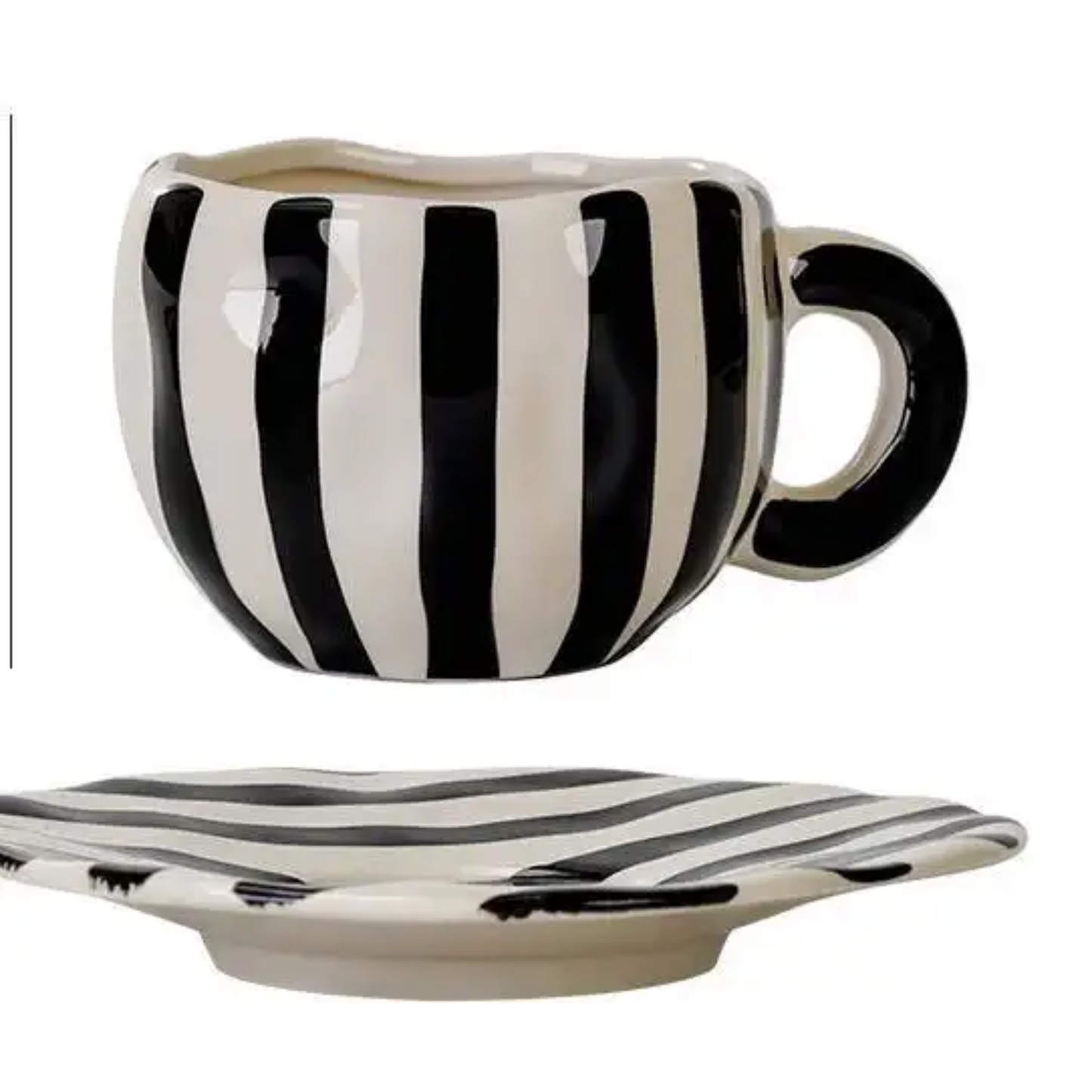CERAMIC MUG WITH PLATE 360 ML