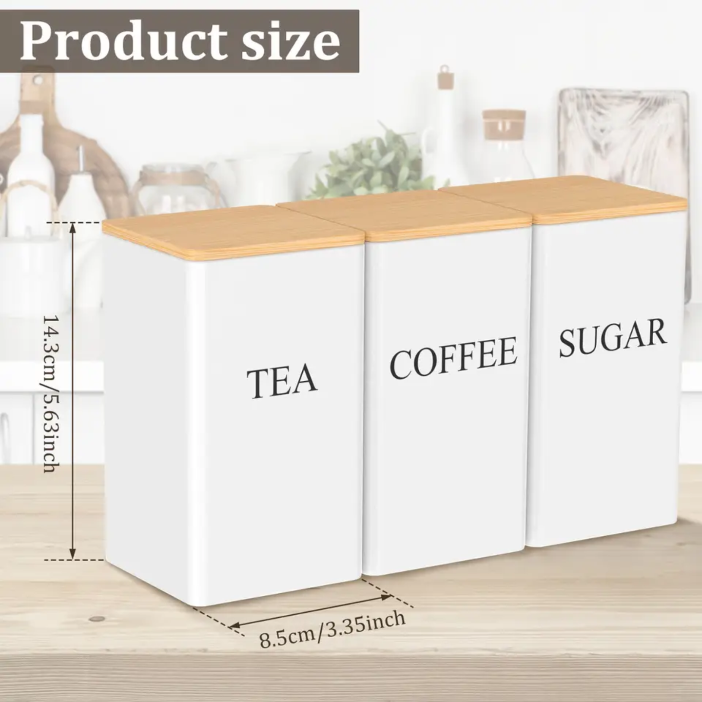 SUGAR, COFFEE , AND TEA JARS SET