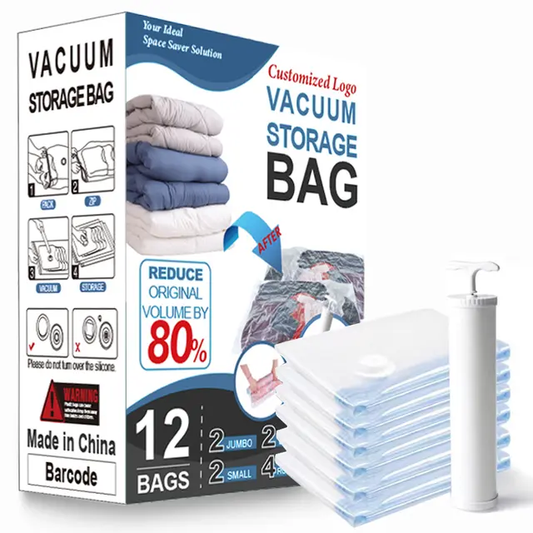 VACCUM STORAGE BAGS SET OF 12 PCS