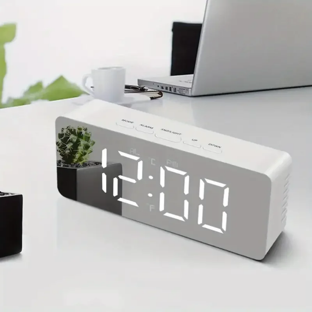 DESKTOP LED CLOCK AND ALARM