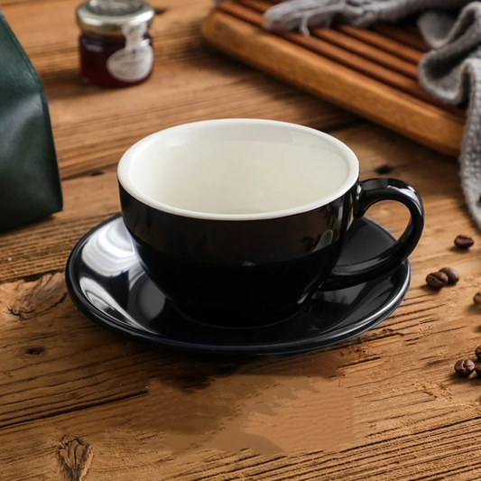 CERAMIC 250 ML MUG WITH PLATE