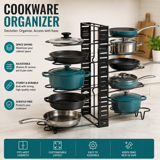 8 TIER KITCHEN  COOKWARE ORGANIZERS