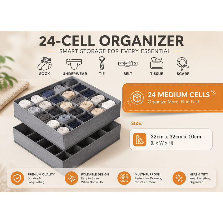 24 GRIDS CLOTHES ORGANIZER