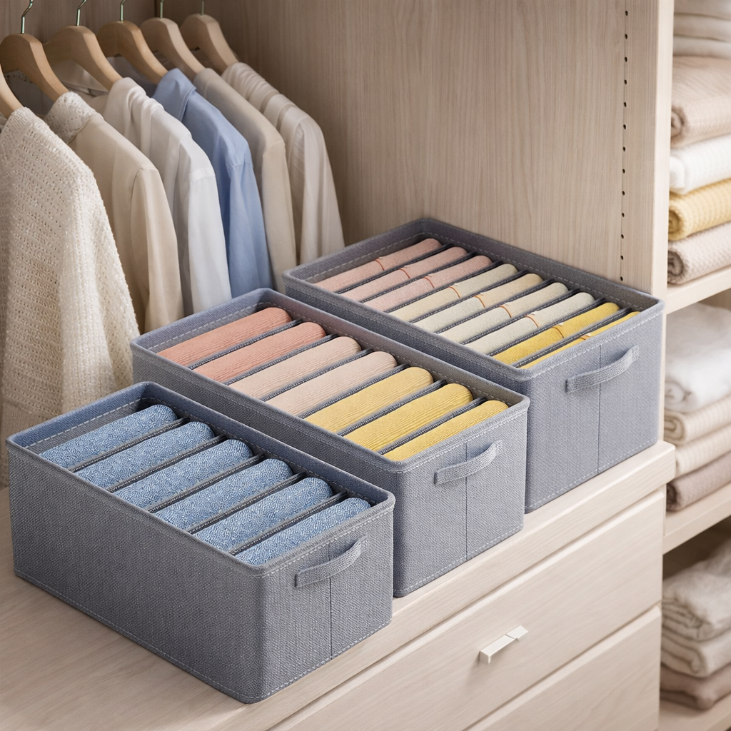 CLOTHES WARDROBE ORGANIZERS SET OF 3 PCS