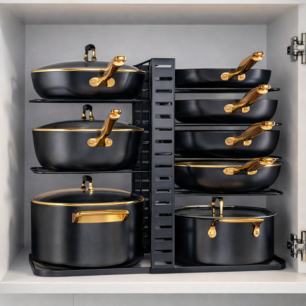8 TIER KITCHEN  COOKWARE ORGANIZERS