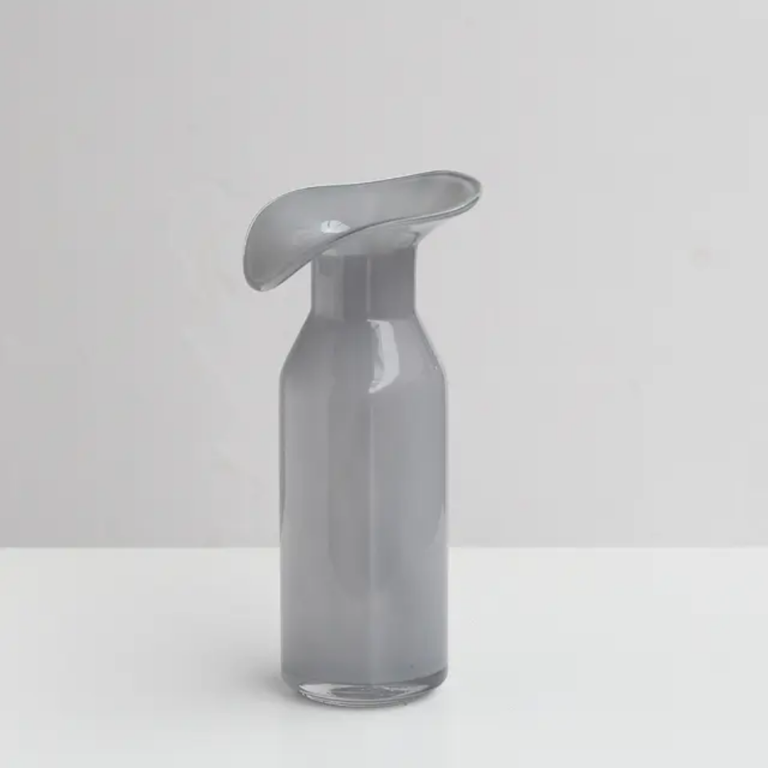 GREY GLASS VASES