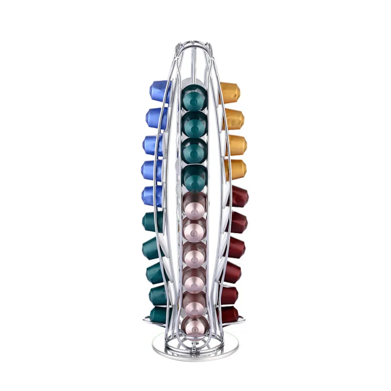 COFFEE CAPSULES ORGANIZER STAND 360 DEGREE 40 CAPSULES