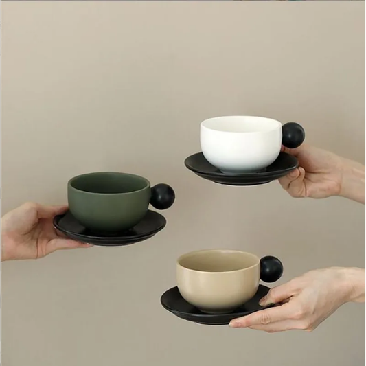 230 ML CERAMIC MUG WITH PLATE