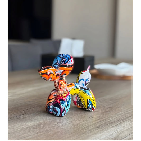 GRAFITTI DOG SCULPTURE