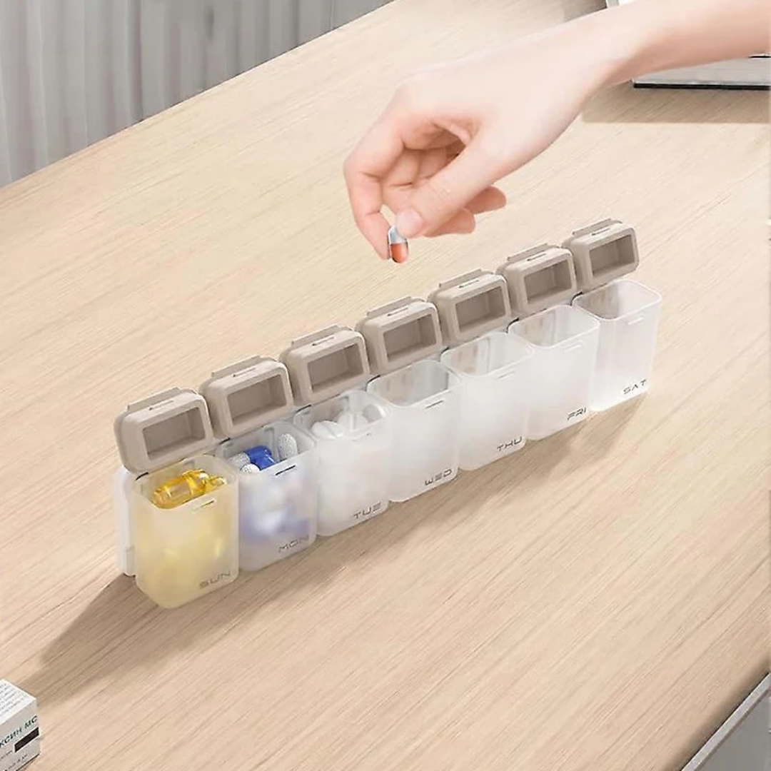 WEEKLY MAGNETIC FRIDGE DRUGS ORGANIZER