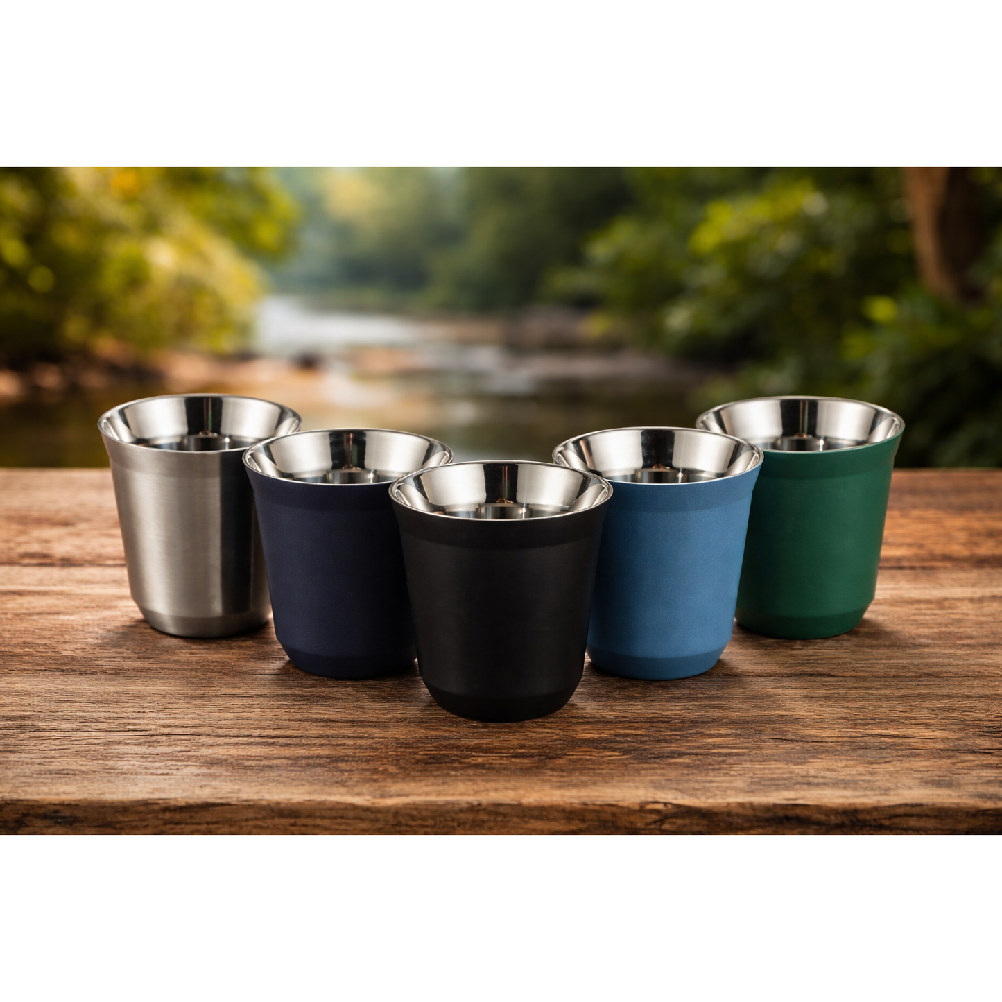 DOUBLE WALL STAINLESS 80 ML CUPS