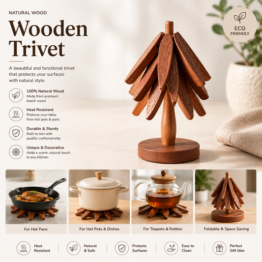 4 pcs TREE SHAPE TRIVET