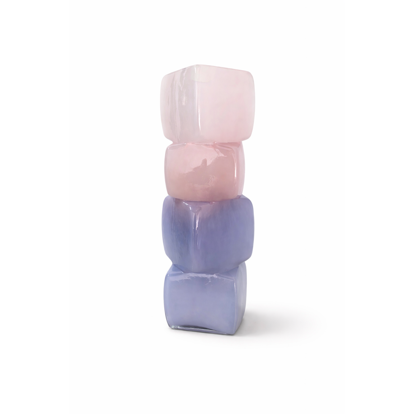 SQUARE SHAPE PURPLE VASE