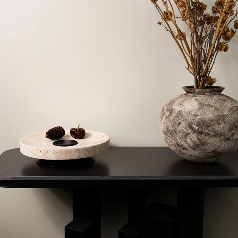 TRAVERTINE FRUIT PLATE